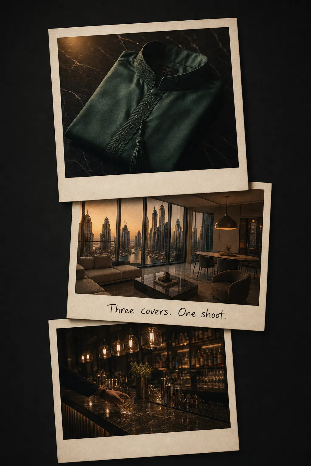 Three covers. One shoot.